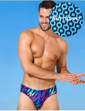 Мужские пляжные плавки Jolidon B4I / BL4I принт, Цвет: NI6_принт, Размеры: 3XL, изображение 2