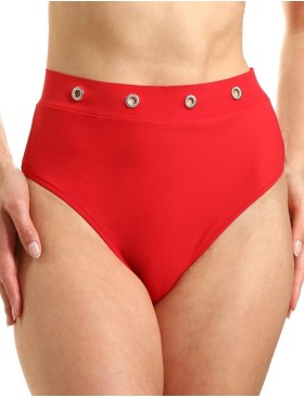 Красный купальник пуш-ап с высокими плавками Jolidon FR106U, Цвет: красный, Размеры: 80B, изображение 4