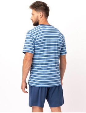 Пижама мужская из хлопка Key MNS 364, Цвет: голубой/темно-синий, Размеры: M, изображение 3