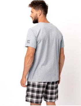 Мужская пижама хлопковая Key MNS 460, Цвет: серый, Размеры: M, изображение 3
