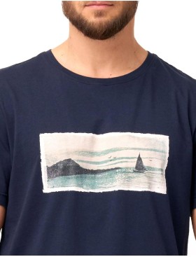 Пижама мужская с шортами Key MNS 606, Цвет: темно-синий/серый, Размеры: M, изображение 4