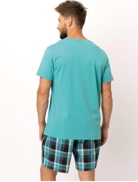 Пижама мужская с шортами Key MNS 630, Цвет: бирюзовый, Размеры: XL, изображение 3