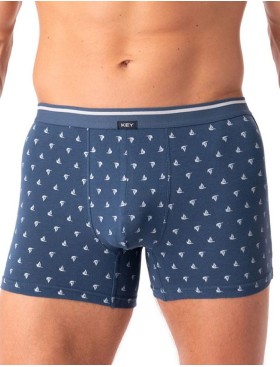 Мужские трусы боксеры Key MXH 846 джинс, Цвет: джинс, Размеры: XL