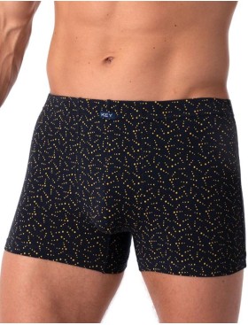 Мужские трусы боксеры Key MXH 948 чёрный/желтый, Цвет: чёрный/желтый, Размеры: M