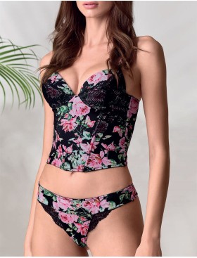 Комплект Lormar LOOK Loo52802 бюстье+бразилиана nero, Цвет: nero (черный), Размеры: 75B