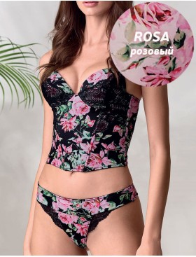 Комплект Lormar LOOK Loo52802 бюстье+бразилиана rosa, Цвет: rosa (розовый), Размеры: 80B