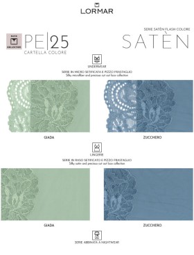 Комплект Lormar SATEN планж+слипы Sat52057 zucchero, Цвет: zucchero (синий), Размеры: 80C, изображение 6