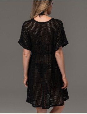 Ажурная туника для пляжа Mia-Amore SEYCHELLES 5384 черный, Цвет: черный, Размеры: S/M, изображение 3