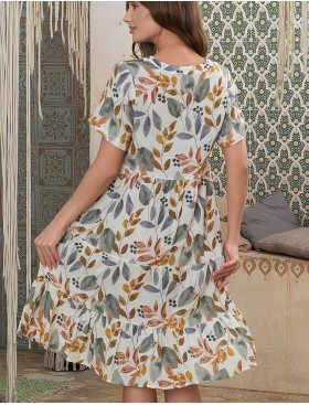 Платье-туника их хлопкового муслина Mia-Amore ANAIS 5430, Цвет: мультицвет, Размеры: 2XL/3XL, изображение 2