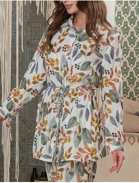 Брючный костюм из хлопкового муслина Mia-Amore ANAIS 5435, Цвет: мультицвет, Размеры: L, изображение 4