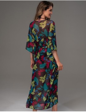 Туника из принтованной сетки Mia-Amore CALIPSO 2274, Цвет: черный, Размеры: 2XL/3XL, изображение 2