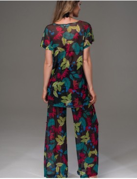 Пляжный комплект со штанами Mia-Amore CALIPSO 2275, Цвет: черный, Размеры: L, изображение 2