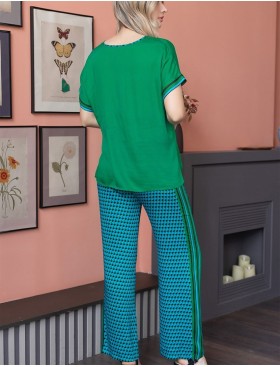 Комплект костюм с брюками Mia-Amore KAILI 5035, Цвет: малахит, Размеры: 2XL, изображение 2