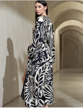 Платье-рубашка Mia-Amore MALENA 4149, Цвет: черный, Размеры: 3XL, изображение 2