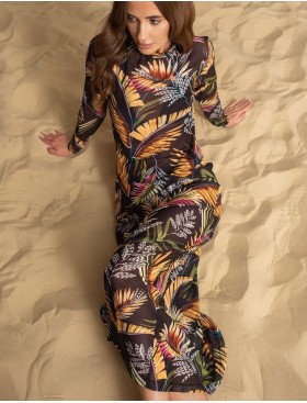 Длинное платье-туника Mia-Amore NUBIA 2228, Цвет: черный, Размеры: XL