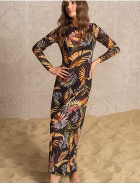 Длинное платье-туника Mia-Amore NUBIA 2228, Цвет: черный, Размеры: XL, изображение 3