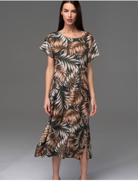 Длинное платье-туника Mia-Amore SAMUI 5397, Цвет: хаки, Размеры: L/XL