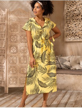 Туника из хлопкового муслина Mia-Amore TENERIFE 5221 желтый, Цвет: желтый, Размеры: L/XL