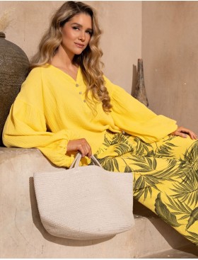 Хлопковый костюм Mia-Amore TENERIFE 5226 желтый, Цвет: желтый, Размеры: L, изображение 4