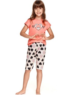 Пижама детская Taro 2202/2203 AMELIA, Цвет: персиковы/бежевый, Размеры: 128, изображение 2