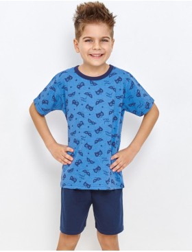 Пижама для мальчиков с шортами Taro 2945/2946/2951 WILLIAM, Цвет: синий, Размеры: 122
