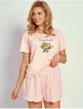 Женская хлопковая пижама Taro 3322 DARCIE, Цвет: персиковый, Размеры: M