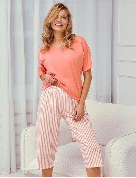 Пижама женская с бриджами Taro 3323/3375/3376 ELOISE, Цвет: персиковый, Размеры: XL