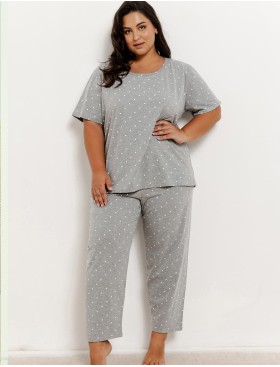 Женская пижама с брюками Taro 3325/3368 MEG, Цвет: серый, Размеры: L, изображение 4