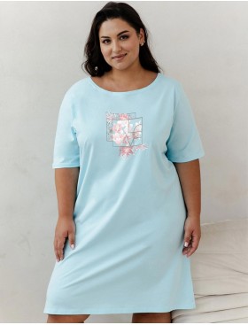 Сорочка с короткими рукавами Taro 3327/3364/3365 ISLA лазурный, Цвет: лазурный, Размеры: 4XL, изображение 2