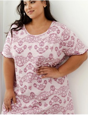 Сорочка из хлопка Taro 3333/3374 TARA, Цвет: сиреневый, Размеры: M, изображение 4