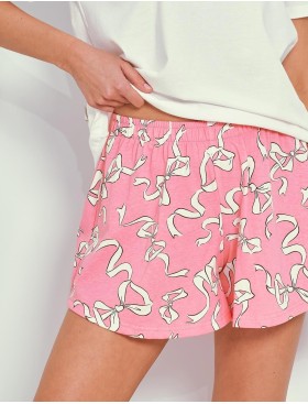 Пижама женская с шортами Taro 3341 NELLY, Цвет: белый/розовый, Размеры: S, изображение 3