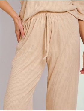 Пижама из фактурного хлопка Taro 3347 PAIGE, Цвет: бежевый, Размеры: M, изображение 4