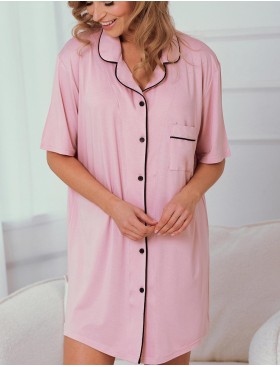 Сорочка-рубашка из вискозы Taro 3357 FREYA, Цвет: розовый, Размеры: S