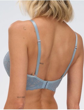 Бюстгальтер с вкладышами пуш-ап Alles SALT&SEA P-UP, Цвет: голубой, Размеры: 85D, изображение 2