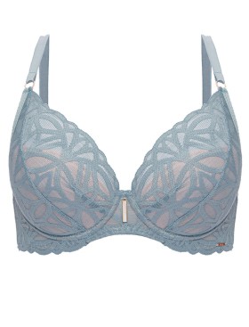 Бюстгальтер с вкладышами пуш-ап Alles SALT&SEA P-UP, Цвет: голубой, Размеры: 85D, изображение 7