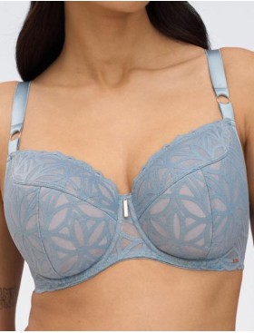 Бюстгальтер полупоролон Alles SALT&SEA PU, Цвет: голубой, Размеры: 90H