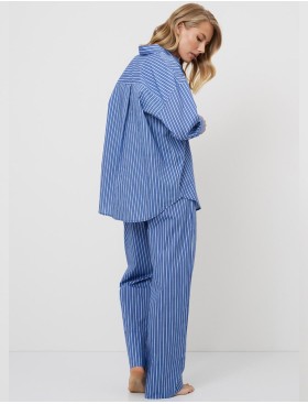Полосатая пижама со штанами Aruelle LAVINIA SET, Цвет: синий, Размеры: L, изображение 3