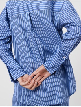 Полосатая пижама со штанами Aruelle LAVINIA SET, Цвет: синий, Размеры: L, изображение 4