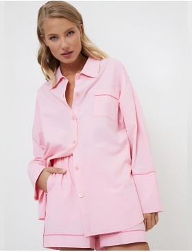 Пижама женская с шортами Aruelle PENELOPE SET, Цвет: розовый, Размеры: S