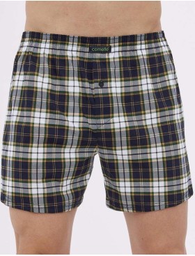 Свободные трусы шорты Cornette 002/008-18 COMFORT графит/желтый, Цвет: графит/желтый, Размеры: L