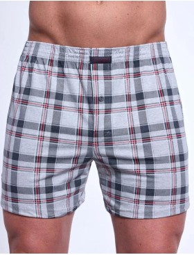 Свободные трусы шорты Cornette 002/008-19 COMFORT серый/красный, Цвет: серый/красный, Размеры: 2XL