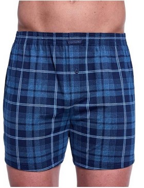Свободные трусы шорты Cornette 002/008-19 COMFORT темно-синий/джинс, Цвет: темно-синий/джинс, Размеры: M