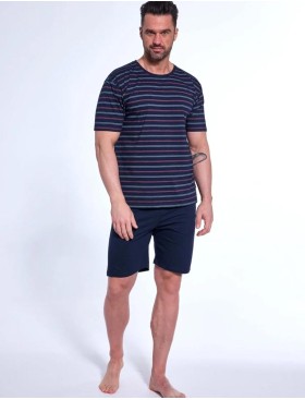 Пижама мужская с шортами Cornette 338 темно-синий/красный, Цвет: темно-синий/красный, Размеры: M, изображение 2