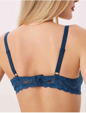 Бюстгальтер с вкладышами пуш-ап Elli 8040 топаз, Цвет: топаз, Размеры: 75C, изображение 2