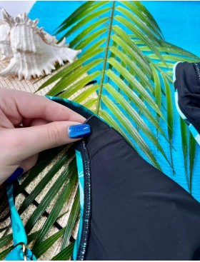 Верх купальника Jantzen JZ25080B, Цвет: черный/морская волна, Размеры: 2XL, изображение 5