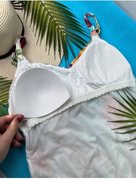 Закрытый купальник с цветочным принтом Jantzen JZ25147M, Цвет: мульти, Размеры: XL, изображение 5