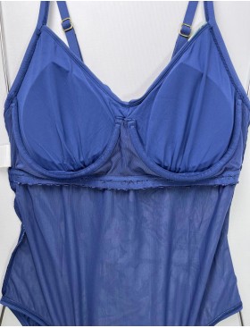 Купальник сплошной цветы Jantzen JZ25285M, Цвет: джинс, Размеры: L, изображение 3