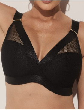 Бюстгальтер мягкий без косточек Kinga LARA 748-WB черный, Цвет: черный, Размеры: 80A