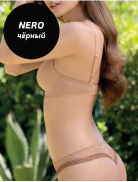 Комплект Leilieve TETE-A-TETE триангул+танга M8063 nero, Цвет: nero (черный), Размеры: 75B, изображение 2