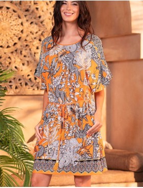 Короткая туника Mia-Amore MADAGASCAR 1794, Цвет: оранжевый, Размеры: L/XL, изображение 5